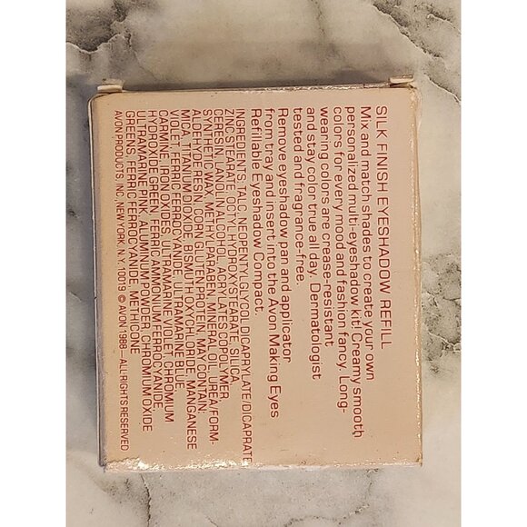 Vintage Avon Silk Finish Eyeshadow Refill With Applicator Breezy Turquoise Warm - Picture 3 of 4